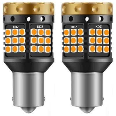 1156 BA15S P21W Ampoules Clignotants led Ambre Jaune Orange 3700LM 3030 45 smd Canbus Sans Erreur Image