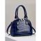 Elegante Handtasche für Damen mit grünem Steinmuster und verstellbarem Schultergurt, glänzendes Lackleder, modisches Design, geeignet für Arbeit, Party und den täglichen Gebrauch, Weinrot, Schwarz, Orange