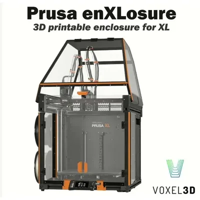 Blurolls Prusa XL Minimalist and Printable Acrylic Enclosure Kit with Fasteners Doors PC Panel