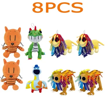 1/8PCS Yarnabys Colorful Lion Plushies Toy Anime Plush For Fans Gift Soft Stuffed Animal For Kids