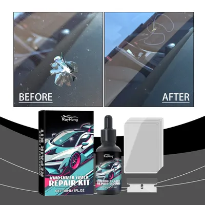 1/3Set Cracked Glass Scratch Repair Kit Vehicle Windscreen Nano Fluid Filler Quick Fix Windscreen