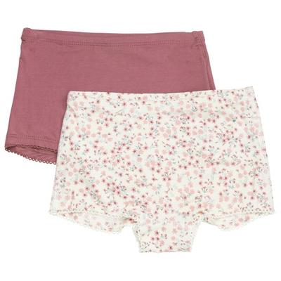 Minymo - Kid's Hipsters 2-Pack - Unterhose Gr 128 weiß/rosa Image