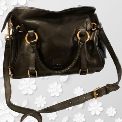 Dooney & Bourke Bags | Dooney & Bourke Florentine Black Crossbody Bag With Adjustable Strap | Color: Black | Size: 9”L , 13”W , 17”Crossbody Strap, Hand Strap 6”