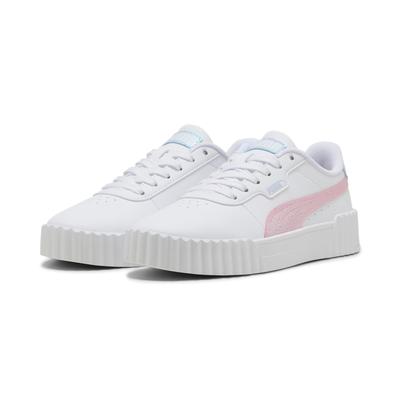 Sneaker PUMA "CARINA 3.0 BLURRY DREAMS JR", Gr. 37, puma weiß, rose mauve, cool weather, sportlich, Schuhe