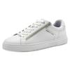 Plateausneaker MARCO TOZZI, Herren, Gr. 42, weiß, Lederimitat, unifarben, sportlich, Schuhe, Freizeitschuh, Halbschuh, Schnürschuh mit Perforierung