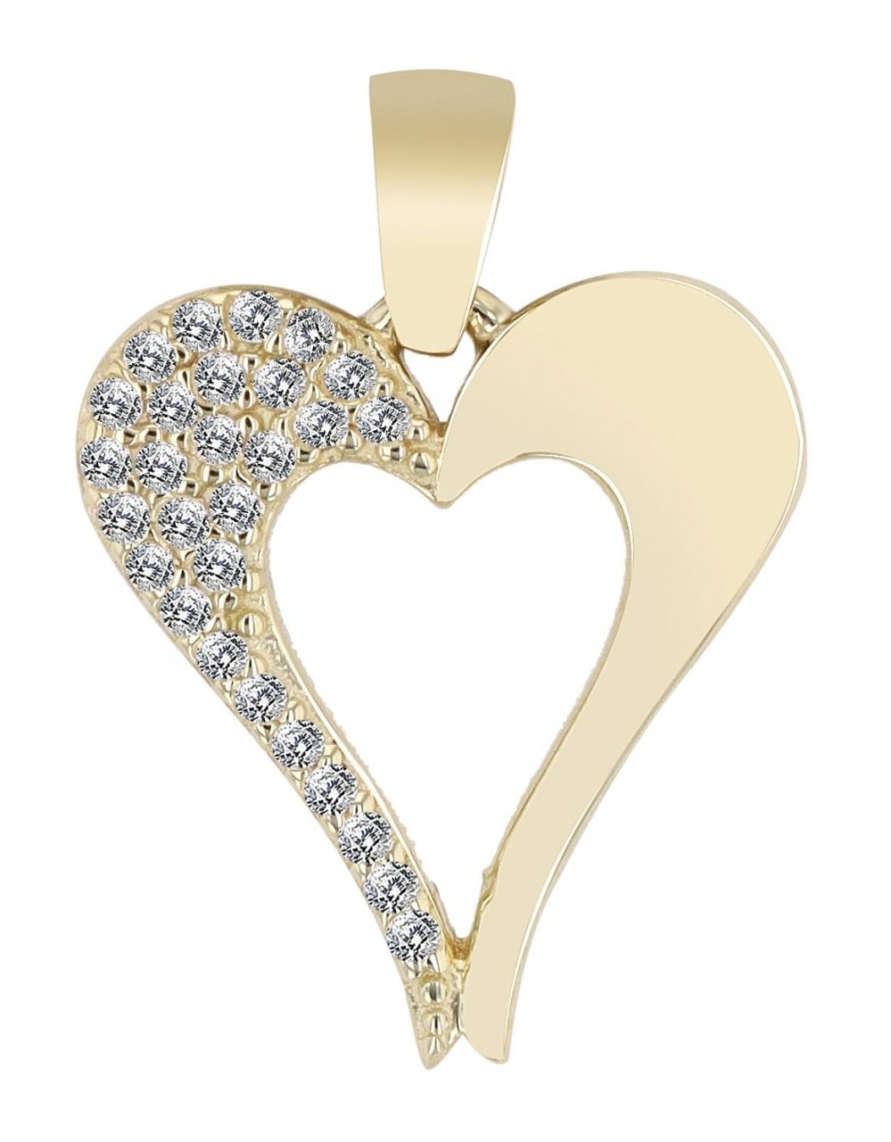 Kettenanhänger ADELIA´S "eleganter Herz Anhänger aus 333 Gold", gold, Schmuckanhänger, Damen, Gelbgold 333 Gold, Gelbgold 333, Gold, Kettenanhänger