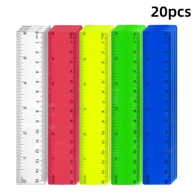 TEMU 15cm Ruler For Students - Options, Classroom And Office Use, Measuring Tool Image