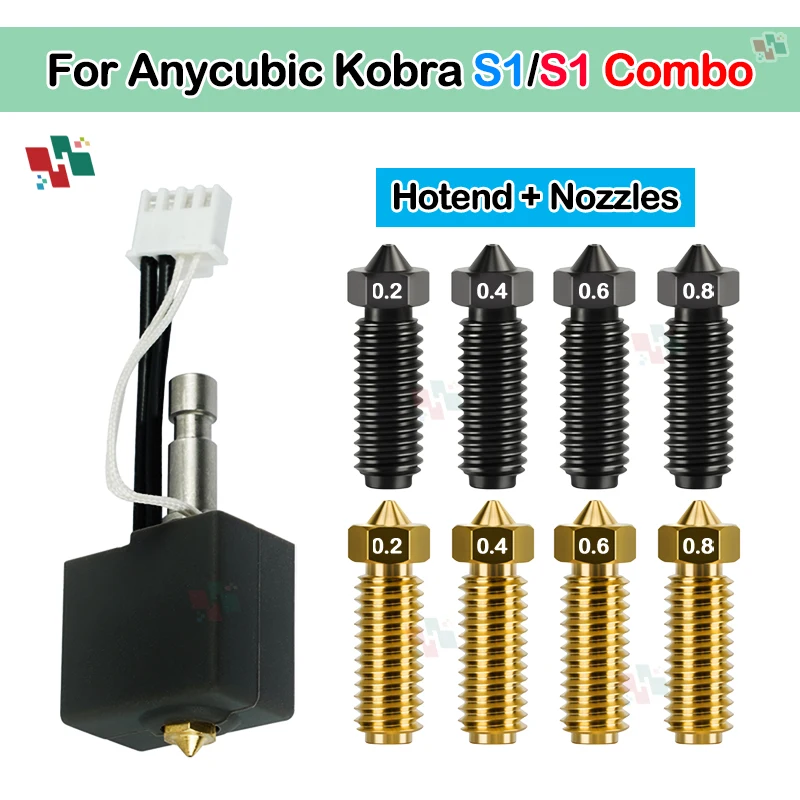 Für Anycubic Kobra S1 Hotend Kobra S1 Combo Hot End Kit für Anycubic Kobra S1 Düse Druckkopf S1C 3d Drucker Zubehör Image