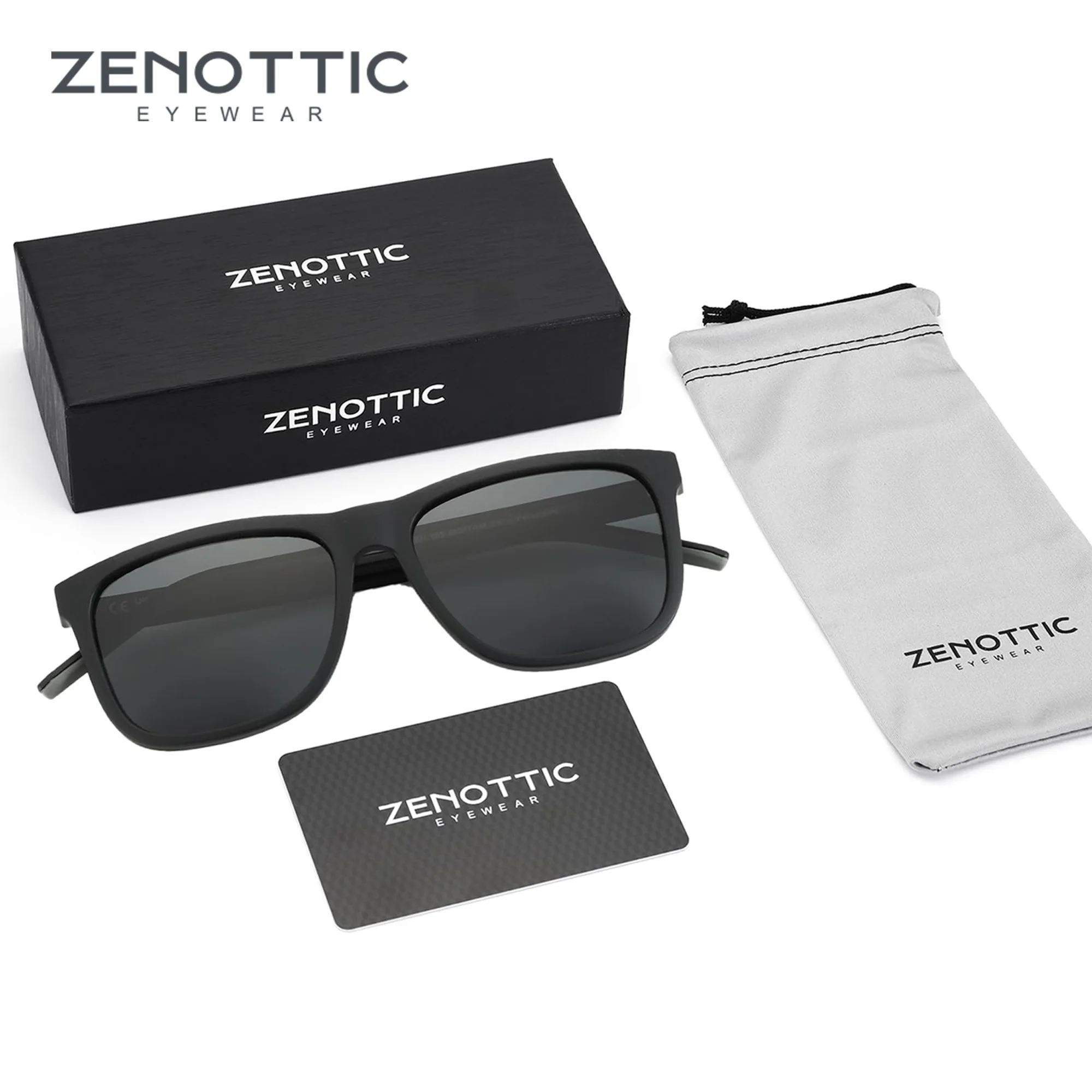 ZENOTTIC Neuheiten Polarisierte Sonnenbrille Männer UV400 Schutz Schatten Mode Ultra Licht TR90 Nachtsicht Sonnenbrille Image