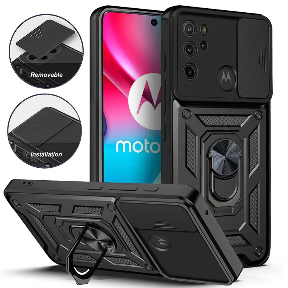 Rutsche Kamera Objektiv Schutz Rüstung Fall Für Motorola Moto G10 G20 G30 G53 G35 G34 G32 G42 G22 G60 G14 G15 Stoßstangen Ring Abdeckung Image