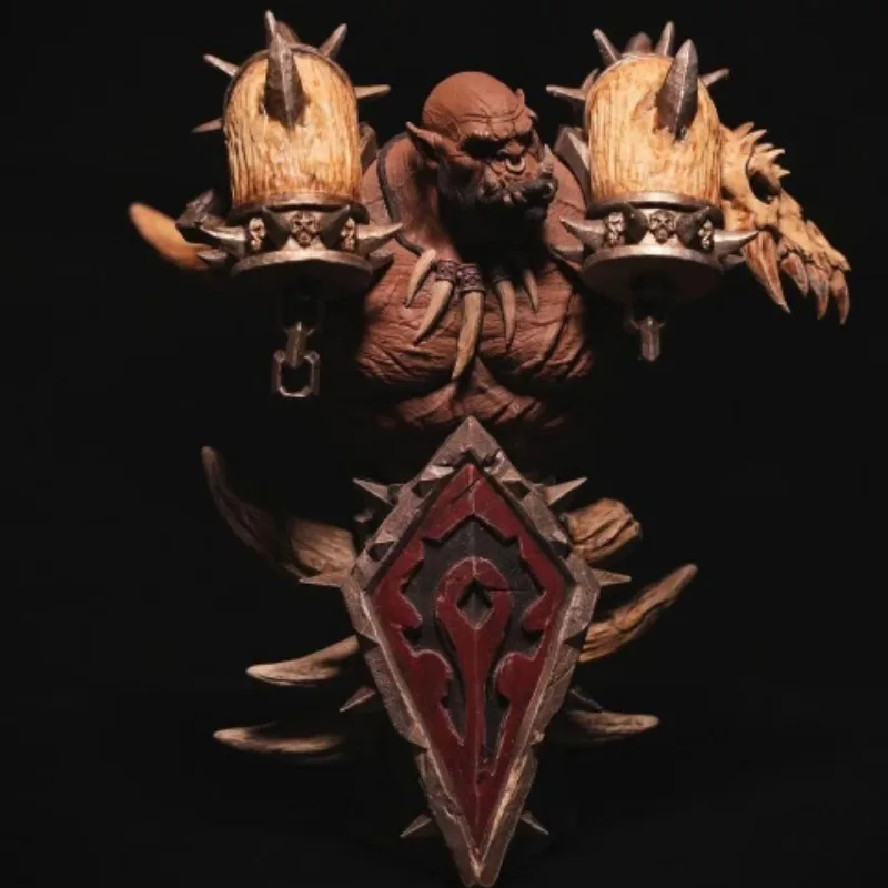 1/10 volle Höhe 110 mm Maßstab Harz Büste zusammengebauter Modellbausatz Hellscream Orc Fantasy Miniatur Mini unmontiert unbemalt Diy Spielzeug Image