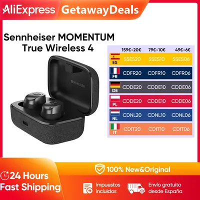 Sennheiser Momentum True Wireless 4 Smart Kopfhörer BT 5,4 kristall klarer Sound 30 Stunden Laufzeit Adaptive Active Noise Cancel latio Image