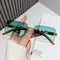 Trend ige randlose Cut Edge Sonnenbrille einzigartige Geparden Design Sonnenbrille coole Metall Tempel Rechteck Sonnenbrille Retro-Sonnenbrillen