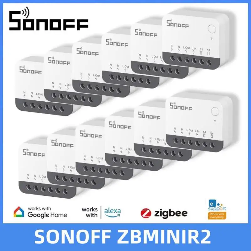 SONOFF ZBMINIR2 Extreme Zigbee Smart Switch 1–10 Stück lösen Relais-Fernbedienung mit Gruppensteuerung über eWeLink-Unterstützung Zigbee 3.0 Gateway Image