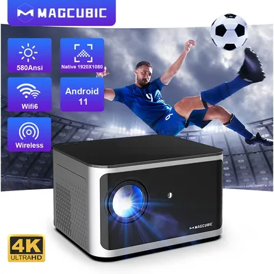 Magcubic HY350 Pro 580ANSI Projektor Android 11 4K 1080P Wifi6 Sprachsteuerung Allwinner H713 Image