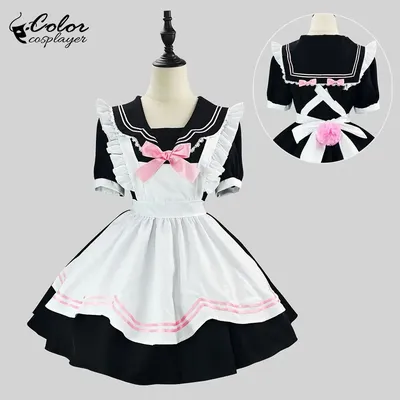 Farbe Cosplayer Frauen Lolita Japanische Anime Schuluniform Maid Cosplay Kostüm Seemann Outfit Image