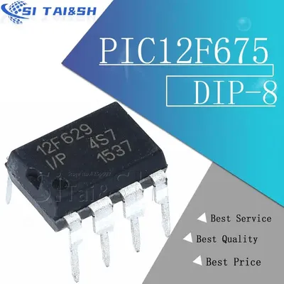 1 teile/los PIC12F675-I/p 12 f675 pic12f675 = PIC12F629-I/p pic12f629 12 f629 gleiches dip-8 Image