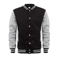 Giacca college dal design classico di nuova moda Giacca casual da uomo autunnale con bottoni a blocchi di colore per la primavera autunno Baseball scolastico S-XXL