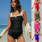 2025 European and American Fashion Bikini Set Sexy One Piece Bathing Suit Women
