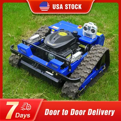 Remote Control Lawn Mower Rc Crawler 7.5HP Slope Mowing Machine Tracked Radio Controlled Grass Cutter Robotic Mowers