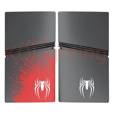 For Playstation5 Pro Limited Edition Spider Faceplate Cover Compatible with PS5 PRO Digital Version