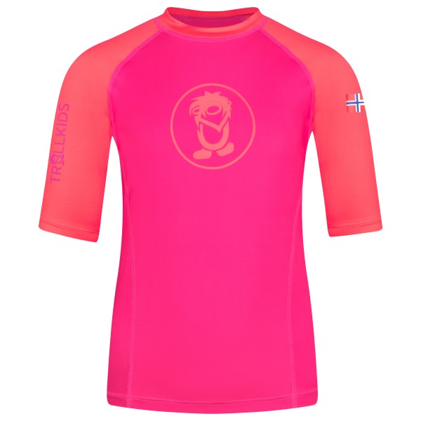 Trollkids - Kid's Kvalvika T - Funktionsshirt Gr 110 rosa