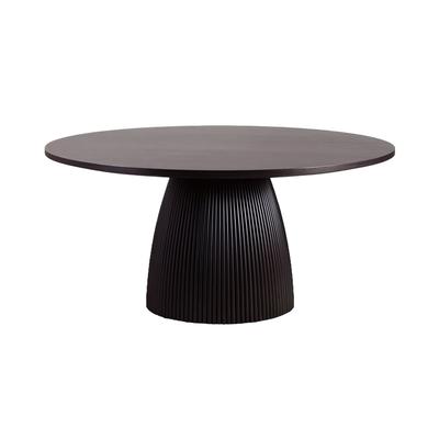 Oxford Round Dining Table Black Wood