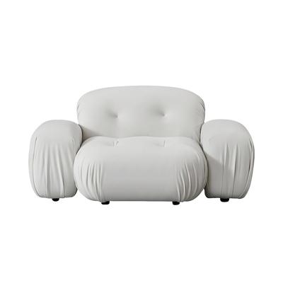 Dune Lounge Chair Off White Velvet