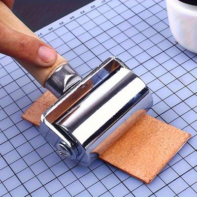 TEMU Leather Glue Laminating Roller, Leather Press Roller Platen Tools For Craft Diy, Leather Craft Laminating Tool For Leather Craft