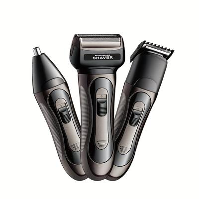 TEMU 1pc Professional Electric For Men, Usb Rechargeable, , Stainless Steel, Nose Hair Trimmer, Precision Head, Gentle Shave, Long-lasting 30-45min, , No Water Wash, 1200mah Nickel Battery