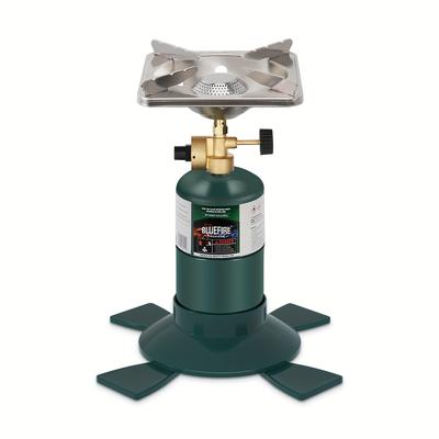 TEMU Portable Propane Camping Stove - 10,000 Btu Single Burner With Windscreen & Adjustable Legs For Outdoor Cooking, Backpacking, And Picnics (fuel Not Included)