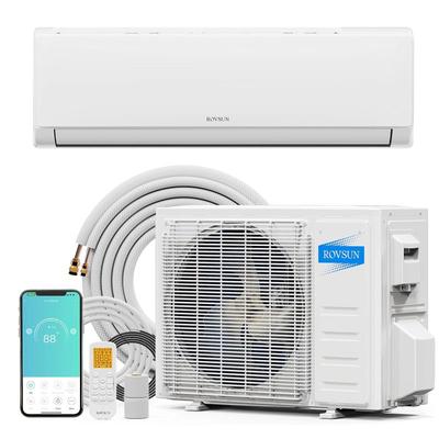 TEMU 9000 Btu Wifi Enabled Mini Split Air Conditioner & Heater With Inverter, 19 Seer2 Energy Saving 115v Ductless Split Ac Unit, & Installation Kit