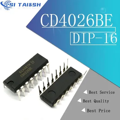 10 Stück cd4026 cd4026be cd4026b dip-16 Logik chip Image