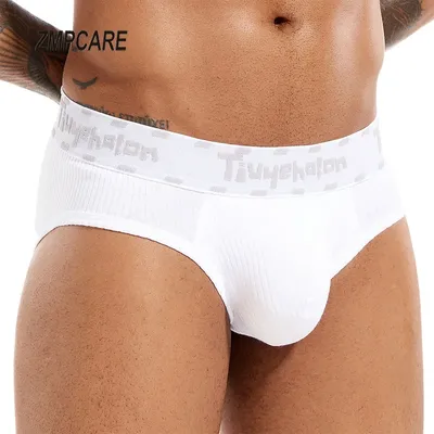 Sexy Slip Herren Höschen Baumwolle Bikini Unterwäsche Kurze Shorts Mann Slip Mittlere Taille Ropa Image