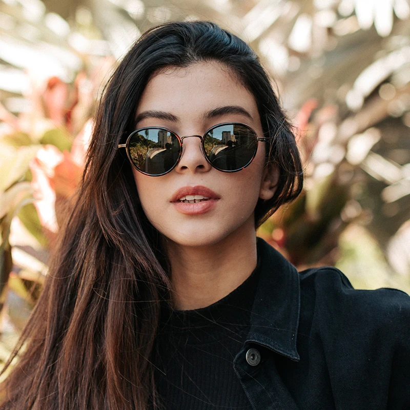 ZENOTTIC Steampunk Polarisierte Sonnenbrille Für Männer Vintage Runde Spiegel Sonnenbrille für Frauen Shades UV400