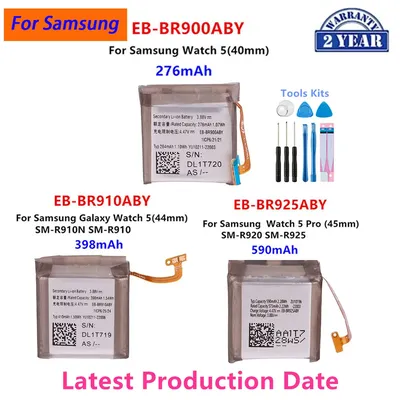 Brandneue EB-BR900ABY EB-BR910ABY EB-BR925ABY für Samsung Galaxy Watch5 40mm 44mm Uhr 5 Pro 45mm Smart Watch Batterien + Werkzeuge Image