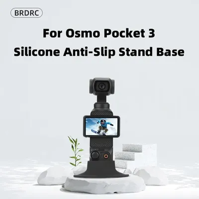Für DJI Osmo Pocket 3, Silikon-Basis, Kamera, Desktop, rutschfest, feste Basis, Ständer, Schnellverschluss, 360° ° Zubehör für Videokameras