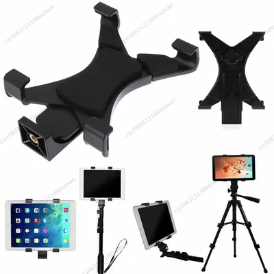 Universal Ständer Tablet Stativ Clamp 1/4 zoll Gewinde Adapter Tablet Halterung für 2/3/4/Air/Air 2/Mini für Galaxy Tab 7