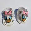1 Paar weiße Donald Ente Plüsch Kopf Neugeborene Sommers andalen Schuhe Gänseblümchen Ente Minnie Maus Pooh Kleinkind Baby Schuhe Drops hipping