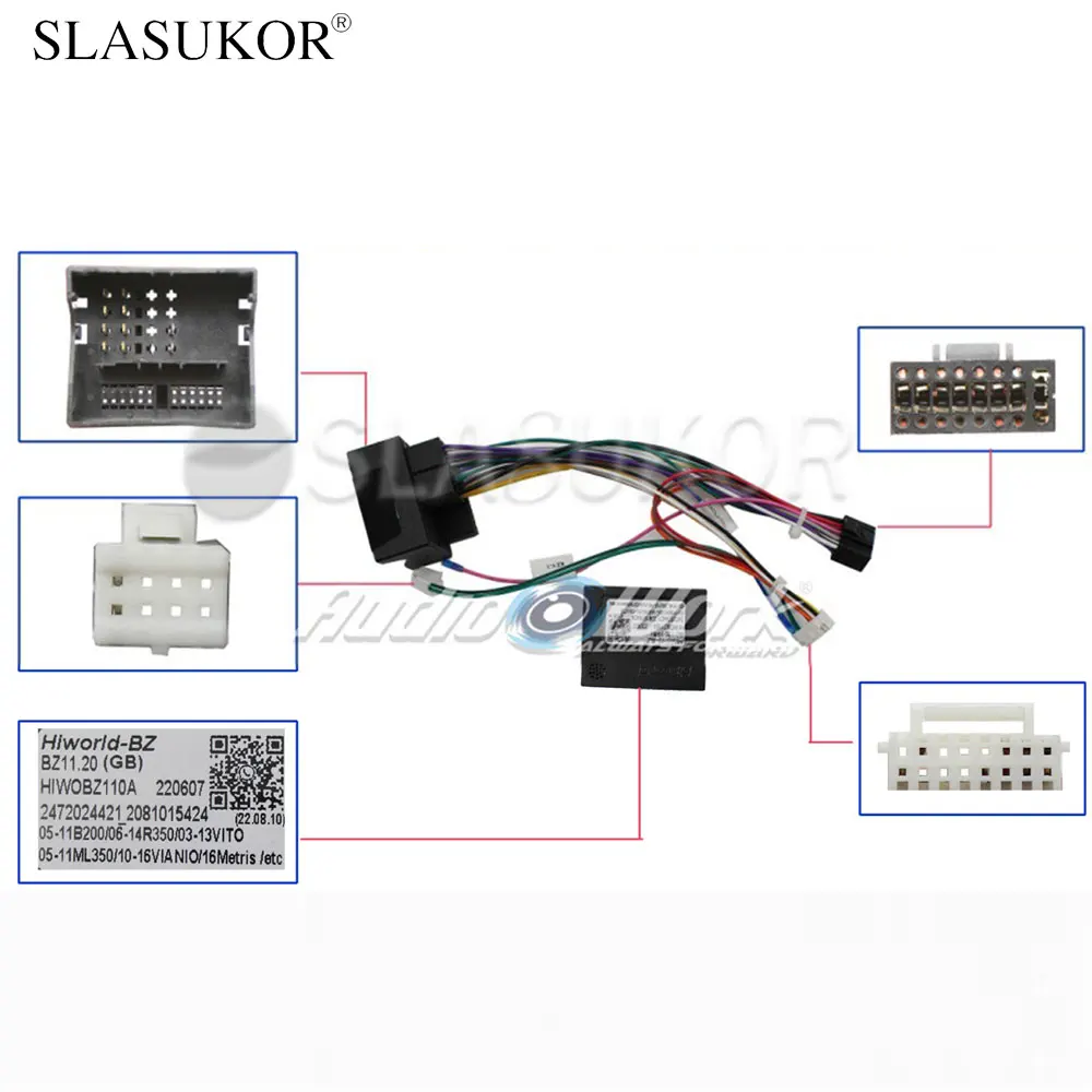 16PIN Autoradio Kabel Für BENZ E KLASSE W211 2001-2009 Canbus Kabel Power Draht Kabel Android Auto Image