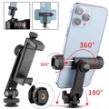 Adattatore universale per montaggio su treppiede per telefono Supporto per cellulare con morsetto regolabile per supporti per staffa per fotocamera monopiede per selfie stick