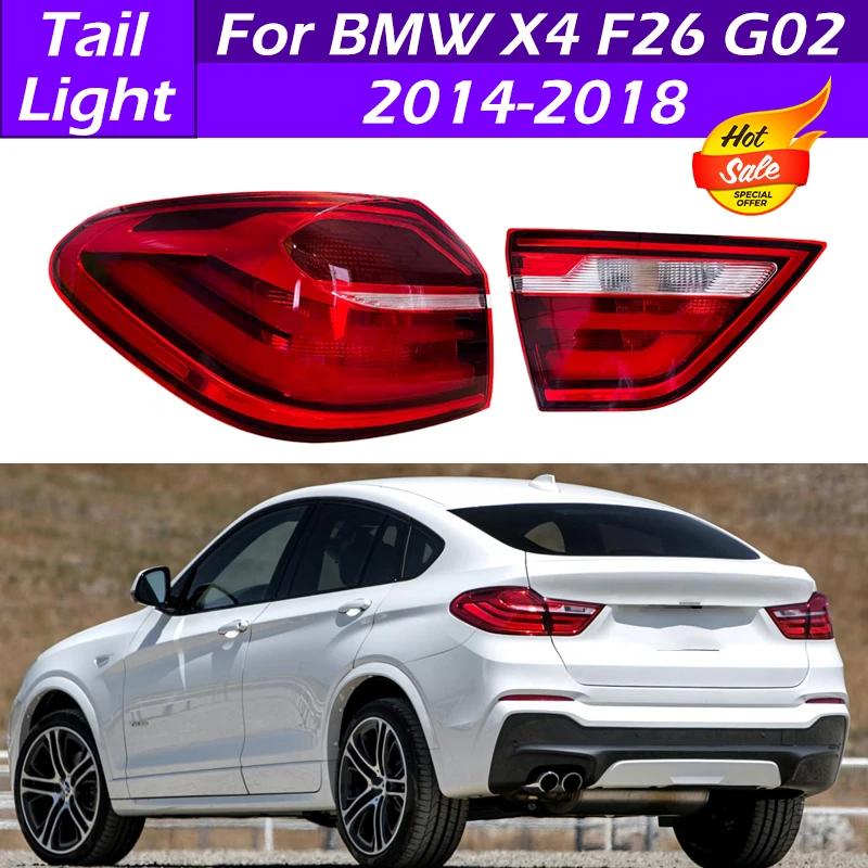 63217331283 63217331279 Auto Paraurti Posteriore Fanale Posteriore Luce Freno Fanali Posteriori Montaggio Per BMW X4 F26 G02 2014 2015 2016 2017 2018