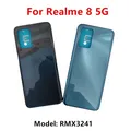 Custodia Realme8 5G per Realme 8 5G Copertura posteriore batteria Riparazione Sostituisci la custodia posteriore del telefono porta RMX3241