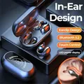 Cuffie wireless TWS Auricolari Bluetooth 5.2 a conduzione ossea Design a clip Touch Control LED Auricolari in-ear Cuffie sportive