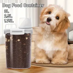 Récipient de nourriture pour chien scellé boîte de stockage de nourriture pour chien avec couvercle-humidité et étanche, idéal pour les aliments pour chiens, les aliments pour chats, les collations