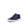 Sneaker ECCO "ECCO Soft 7 M", Herren, Gr. 47, blau (blau, royalblau), Leder, sportlich, Schuhe, Freizeitschuh, Halbschuh, Schnürschuh mit heller Laufsohle