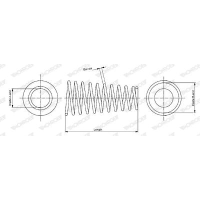 Monroe Fahrwerksfeder [Hersteller-Nr. SP0814] für Alfa Romeo Image