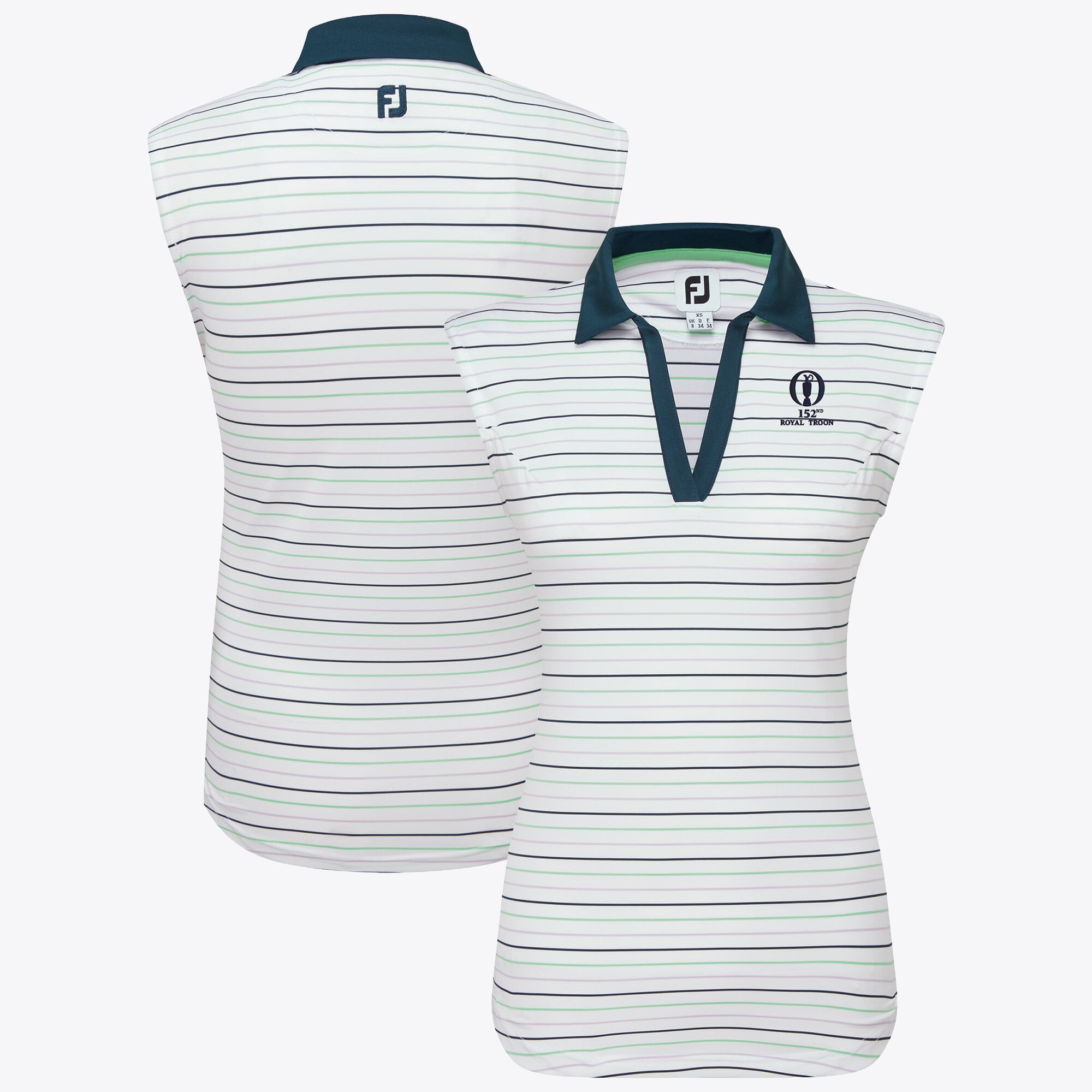 The Open FootJoy Striped Ärmelloses Polo - Damen