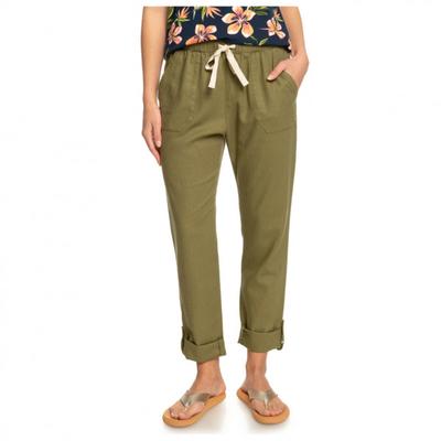 Roxy - Women's On The Seashore Linen Cargo Trousers - Freizeithose Gr S oliv Image