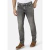 5-Pocket-Jeans HERO BY JOHN MEDOOX "Baxter Denim Relaxed Fit", Herren, Gr. 38, Länge 30, grau (grau wash), Denim/Jeans, 99% Baumwolle, 1% Elasthan, casual, straight fit lang, Jeans, Relaxed Fit Casual Clean Wash Denim Jeans für Herren